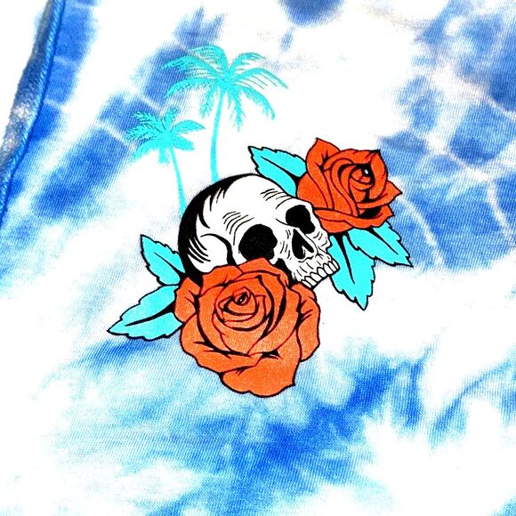 Dikotomy Tye Dye Short Sleeve Hoodie Medium - Picture 5 of 5